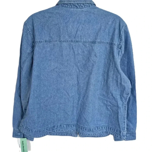 Cathy Daniels Blue Jean Chambray Jacket With Rhinestones XL NWT - Picture 5 of 5
